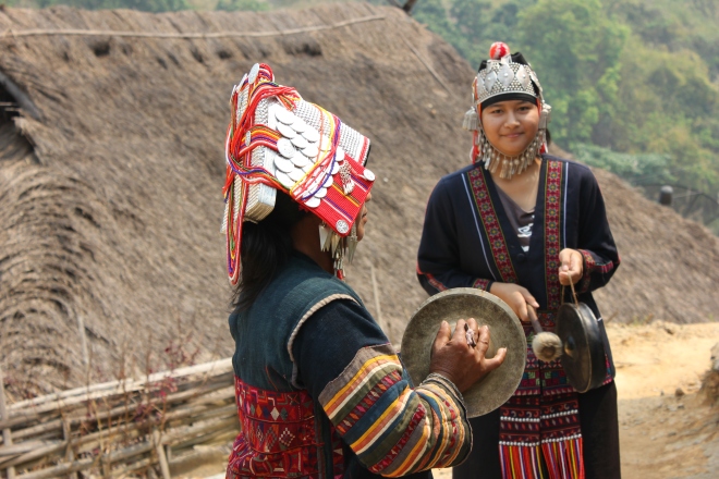 Music and dance demonstration from the Akha ladies. 